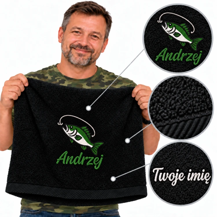 recznik dla wedkarza prezent z ryba rybak hobby.png