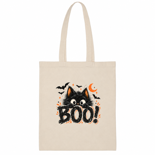 torba na zakupy w klimacie halloween z kotkiem boo straszny kotek uroczy prezent.png