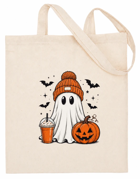 Torba bawelniana na halloween z duszkiem prezent 1.png