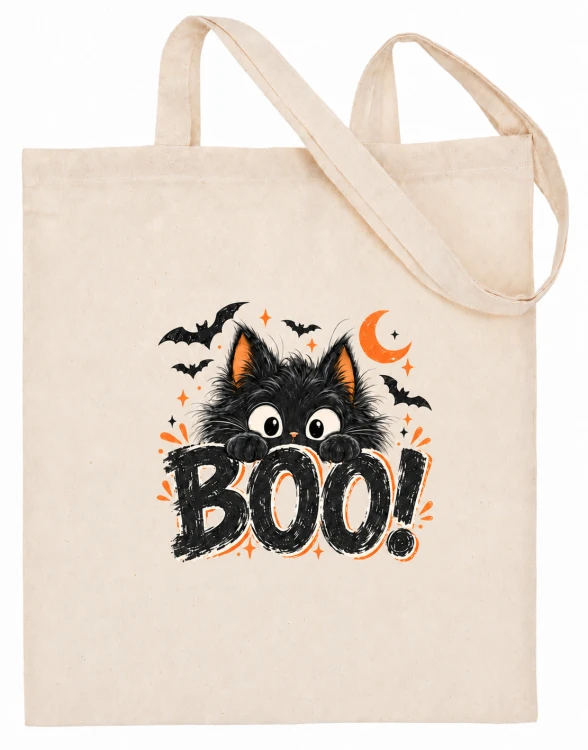 torba na zakupy w klimacie halloween z kotkiem boo straszny kotek uroczy prezent.png