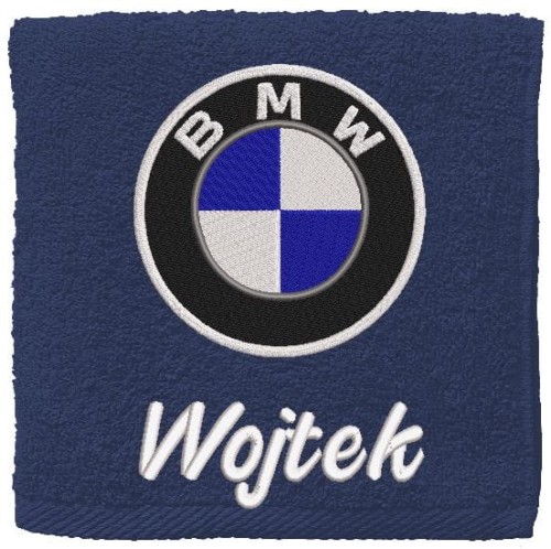 prezent recznik z imieniem i logo bmw.jpg
